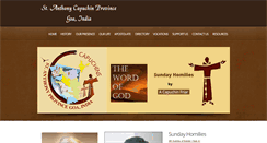 Desktop Screenshot of goacapuchins.com